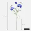 Flor Artificial Flocado Rainha Cosmos Flor Artificial Simples Decoração de Casa Buquê de Flores Decorativo Flor Única Grande Flor Gesang Flor Artificial