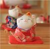 Le Meow Cerâmica Pintada Forno Yakushi Japonês Genuíno Ornamentos Gato da Sorte Cofre Gato
