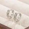 2025 Venta Caliente Pendientes Espirales Personalizados de Diamante Completo para Mujeres Uso Diario Viajes Pendientes de Dormir de Alta Gama Venta al por Mayor