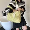 Bolsa Feminina Leve de Tecido de Nylon Bolha Bolsa Fresca e Estilosa Feminina 2025 Nova Bolsa de Ombro Grande Capacidade Plissada