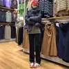 Jeans Rectos Negros Edición Estrecha para Mujer Moda Otoño e Invierno Estilo Nuevo Explosiones Aspecto Delgado Pantalones Tubo Pequeños Largos