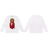Moletom BAPE com estampa de cabeça de macaco estilo japonês, tendência transfronteiriça, gola redonda, unissex, corte solto, jaqueta de manga curta para outono e inverno