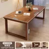 Mesa Núcleo de Madeira Maciça para Sala de Estar Casa Placa Grande Mesa Dupla para Computador Quarto de Estudante Escrita Mesa Longa
