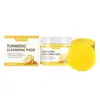 Eelhoe Jengibre Limón Almohadilla Limpiadora Desmaquillante Facial Maquillaje Limpieza Suave Desmaquillante Cuida la Piel Sin Tirantez