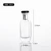 Atacado Transparente Fundo Grosso Ombro Oblíquo Frasco de Perfume Vidro Sub-Frasco Baioneta Pressão Spray Frasco de Perfume de Vidro Sofisticado
