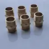 Fio duplo externo de cobre alinhamento direto 6 pontos acoplamento de fio curto entrada de rosca alongada conector de tubo 6 em carga acessórios