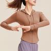 Chaqueta Deportiva de Primavera y Verano para Mujer, Cárdigan Delgado para Exteriores, Protección Solar, Ropa de Fitness con Capucha de Sensación Helada, Corte Ajustado, Ropa de Yoga de Secado Rápido