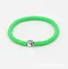 Pulsera de Cruz de Arcilla Suave de Colores de 6 mm con Cordón Elástico, Pulsera Estilo Viajero, Moderna y Única