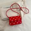 Bolsa Mini Niche Sense de Alta Qualidade Feminina Verão 2024 Nova Moda Explosão Ombro Transversal Ponto Onda Bolsa Pequena Quadrada