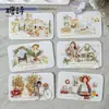 Cinta Adhesiva Decorativa Cortada con Troquel Pet White Ink Serie de Tiempo 6 Retro Mate Life Handbook Decoración DIY