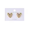 Pendientes de botón de plata S925 con aguja completa y corazón de circón para mujer, Pendientes versátiles de alta gama, simples, de moda y de lujo ligero para mujer