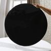 Mesa de té de vidrio templado negro, mesa de comedor redonda de vidrio negro, mesa de vidrio, placa de vidrio, venta al por mayor