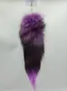 Venta al por mayor del fabricante Colgante de Llavero de Piel de Cola de Zorro Accesorios de Piel Colgante para Bolso Atrezo para Escenario de Actuación