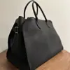 Bolso de Mano de Piel de Vaca de Alta Calidad 15 pulgadas Casual Gran Capacidad Bolso Tote Normcore Ropa de Trabajo Diario Bolso de Piel Genuina