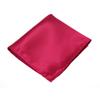 Suministro puntual de fábrica accesorios personalizados para trajes de hombre pañuelo de bolsillo monocromático de seda sintética moda coreana cuadrado pequeño