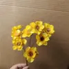 Flor de Campanilla de Plata Hecha a Mano Flor Seca Adornos Estilo Ins Decoración Artística Pequeña Fresca Flor de Ciruelo Pequeña Campana de Viento Flor de Ciruelo Decoración del Hogar