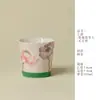 Rinyu Gui Song Yu Ni Caneca Mestra de Porcelana Branca Pintada à Mão Papoula Roxa Tingida Caneca de Chá Kung Fu Doméstica de Alta Qualidade Copo de Água Cola