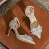 Zapatos de Boda de Cristal Zapatos de Novia Dos Usos Plata Tacones Altos de Noche Mujer Nuevo Estilo 2026 Pies No Cansados Hexiu Vestido de Novia Principal