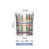 Estoque Disponível, Múltiplas Opções para Escolher, Padrão de Grades Pintado à Mão Artificial, Vidro Espessado de Cor Contrastante, Copo de Cristal para Whisky Doméstico