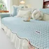 Cojín de Sofá Estilo Crema Algodón Puro Funda de Sofá Acolchado Lavado Cojín de Sofá 2025 Estilo Nuevo Universal para Todas las Estaciones
