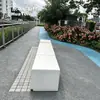 UHPC Modelado Artístico Exterior Irregular GRC Hueco para Árbol Banco Asiento Acabado Terrazo Moldeado Asiento Banco Personalizado