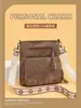 Bolso casual de moda para mujer, nuevo bolso de hombro multifuncional vertical con cremallera multicapa resistente al agua, bolso cruzado versátil para el día a día