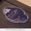 Bandeja de Té Transparente de Plástico Ningxuan Estilo Retro Soporte para Olla Doméstico Bandeja Zen de Burbujas Secas Impermeable Tapete para Té Aislamiento