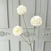3 Cabezas Bola de Cristal Boda Flor de Simulación Escena de Boda Arreglo Pared de Flores Flor Artificial Fila de Flores en el Suelo Decoración Suave Floristería DIY Arreglo Floral