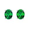 Aretes Sintéticos de Diamante de Color Cultivado en Laboratorio con Forma de Huevo, Aretes de Diamante Azul Sintético Artificial y Diamante Amarillo Suelto