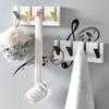 Gancho de parede com alfabeto LOVE, gancho adesivo sem furos para porta de corredor, porta traseira, bolsa, chave, cozinha e sanitários
