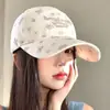 Gorra de béisbol floral estilo coreano fresca y antienvejecimiento para mujer ins Estilo dulce snapback Primavera y Verano sombrero versátil para protección solar
