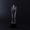 Gypsophila cinco-pointed estrela troféu de cristal personalizado-feito livre lettering medalha de cristal troféu prêmio artesanato ornamentos