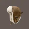 Gorro de invierno para mujer, cálido, para coche eléctrico, para exteriores, ciclismo, protectores auditivos, resistente al frío, gorro Lei Feng para hombre, forro polar grueso de invierno