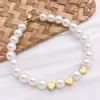 Acero Inoxidable Luna Corazón Forma Lisa Espaciadores Cuentas Accesorios para Joyería Pulsera Collar DIY Materiales de Cuentas