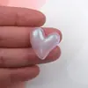 Sereia Ji coração de pêssego material DIY feito à mão cola de creme decoração de capa de celular Pérola acrílico transparente colorido amor