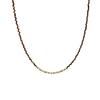 Otoño e Invierno 2 mm Corte Extremadamente Fino Ojo de Tigre Natural Plata Rota Dorada Collar de Plata de Ley 925 Joyería de Nicho de Lujo Ligero para Mujer
