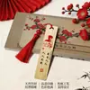 Marcapáginas de Bambú Inspirado en Lei Feng, Recuerdo Revolucionario Rojo, Marcapáginas Creativo con Borla, Suministros Culturales Inspiradores para Estudiantes
