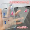 Nuevas Pegatinas para Teléfono de Gatito de Cuello Largo con Dibujos Animados Estilo Ins Pegatinas 3D para Uñas en Stock Tarjetas para Diario DIY