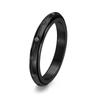 Joia Amazon 3MM pulseira extremamente fina em ouro rosa aço titânio diamante ângulo junta de bambu anel giratório anel de nicho feminino
