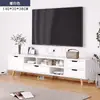 Móvel de TV, Gabinete Baixo, Moderno e Simples, para Apartamentos Pequenos, Sala de Estar, Uso Doméstico, Quarto, Gabinete de Chão, Pés de Madeira Maciça, Móvel de TV Simples