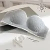 Venta directa de fábrica comercio electrónico transfronterizo Sudeste Asiático Vietnam Tailandia sujetador de mujer sin costuras soporte superior cómodo fruncido lateral texto