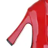 Botas de Baile de Tubo de Acero de Cuero Patentado Nuevo Europeo y Americano Botas Blancas para Mujer Impermeables Plataforma Tacón Súper Alto Botas Altas Hasta la Rodilla Tacón Grueso Botas Altas