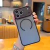 Adecuado para Funda de Teléfono Móvil iPhone 17Promax, Apple 16 Mate Magnético Tacto Suave Semitransparente 15Pro Funda Protectora