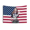 Tela de fondo con bandera americana transfronteriza de comercio exterior Decoración de bandera interior Tapiz Bandera de Itzy Yeji