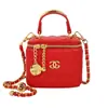Bolso de mano de cadena bordado para mujer, bolso acolchado de nueva moda, bolso tipo caja, bolso de mano, hombro y cruzado, bolso cuadrado pequeño