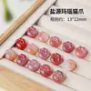 Anel Corrente de Ágata Fonte de Sal Natural Acessórios DIY Pulseira, Colar, Anel, Pixiu, Leão, Raposa de Nove Caudas, Acessórios de Jade