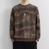 Sudadera de Manga Larga con Cielo Estrellado de Alta Calidad Cuello Redondo Moda Tendencia Casual Versátil Otoño Suéter para Hombre Lujo Ligero