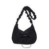 Bolso de Lona de Nylon Verano 2024 Nueva Moda Corea del Sur Bolso Tote Casual Combinable Bolso Bandolera Cruzado al Hombro Bolso Silla de Montar