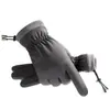 Guantes Calientes de Otoño e Invierno, Guantes Separados por Dedos Amigables con la Piel, Guantes Impermeables Calientes para Pantalla Táctil de Teléfono Móvil, Guantes Deportivos a Prueba de Frío para Ciclismo