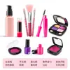 Novos brinquedos de cosméticos de simulação para crianças, meninas, batom sem pigmento, esmalte de unha, adereços, caixa de maquiagem incolor, conjunto